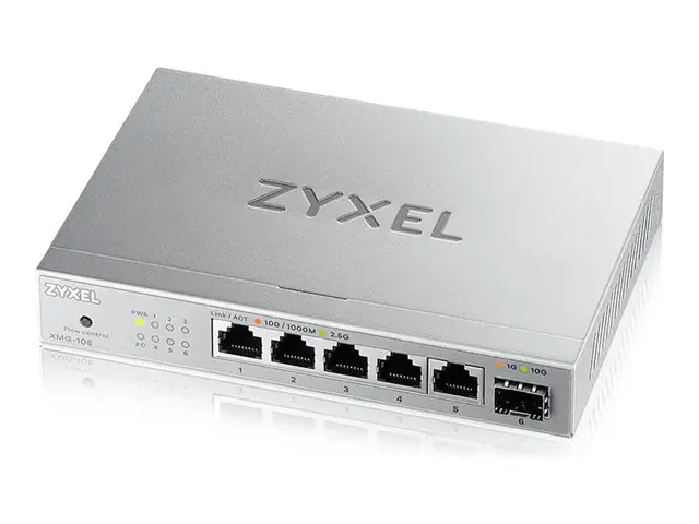 Zyxel XMG-100 Series XMG-105 - Switch ustyrt 5 x 100/1000/2.5G + 1...