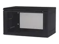 APC NetShelter WX AR106 - Skap veggmonterbar - svart - 6U - 19"