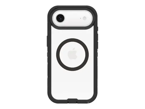 OtterBox Defender Series Pro XT Baksidedeksel for mobiltelefon - robust - MagSafe-samsvar - polykarbonatlag, termoplastisk elastomer (TPE) - m&#248;rk side (klar / svart) - for Apple iPhone Air