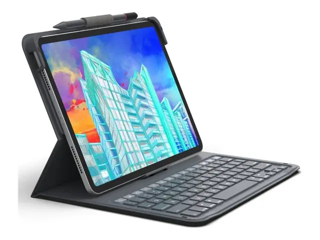 ZAGG Messenger Folio 2 - Tastatur og folioveske (boks) bærbar tråd...