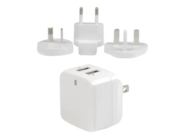 StarTech.com Dual Port USB Wall Charger 17W/3.4A - Travel Charger ...