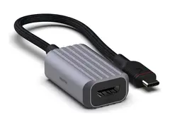 Unisynk - Video adapter - 24 pin USB-C hann til HDMI 15 cm - gr&#229; - st&#248;tte for 4K 60 Hz (3840 x 2160), st&#248;tte for 1920 x 1080 ved 60 Hz