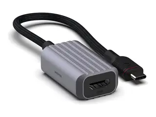 Unisynk - Video adapter - 24 pin USB-C hann til HDMI 15 cm - gr&#229; - st&#248;tte for 4K 60 Hz (3840 x 2160), st&#248;tte for 1920 x 1080 ved 60 Hz