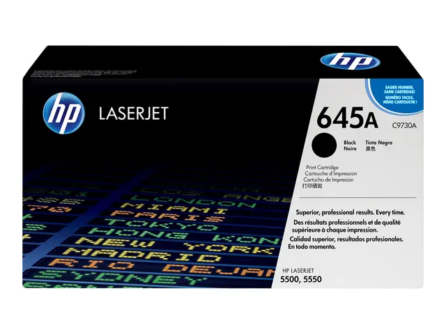 HP 645A - Svart original LaserJet tonerpatron (C9730A) for Color 5...