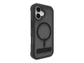 ZAGG Rainier Snap - Baksidedeksel for mobiltelefon robust - MagSafe-samsvar - røykeblakk - for Apple iPhone 17