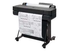 HP DesignJet T630 - 2025 Edition 24&quot; storformatsskriver - farge - ink-jet - Rull A1 (61,0 cm x 45,7 m), A1, ANSI D - 2400 x 1200 dpi - inntil 0.5 min/side - USB 2.0, Gigabit LAN, Wi-Fi(n) - kutter