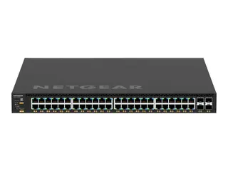 NETGEAR M4350-48G4XF - Switch - L3 Styrt - 48 x 10/100/1000 (PoE+) + 4 x 10 Gigabit SFP+ - front til bakside-luftflyt - rackmonterbar - PoE+ (1440 W)