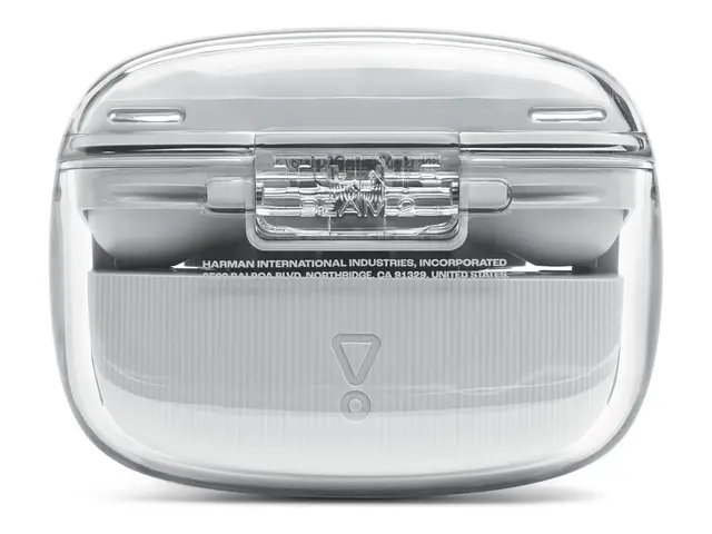 JBL TUNE Beam 2 - Ghost Edition - True wireless-hodetelefoner med mikrofon i øret - Bluetooth - aktiv støydemping - spøkelseshvit 