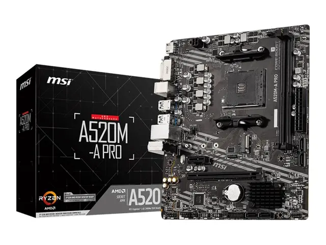 MSI A520M-A PRO - Hovedkort micro ATX Socket AM4 AMD A520 Chipset ...