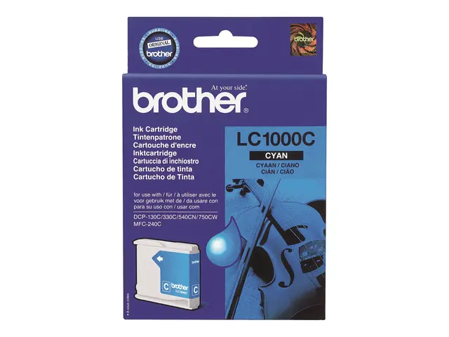 Brother LC1000C - Cyan - original - blekkpatron - for Brother DCP-...