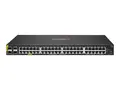 HPE Aruba Networking CX 6100 48G Class4 PoE 4SFP+ 740W Switch Switch - L3 - Styrt - 48 x 10/100/1000 (PoE+) + 4 x 1 Gigabit / 10 Gigabit SFP+ (opplink) - side til side-luftflyt - rackmonterbar, veggmonterbar - PoE+ (740 W) - CTO