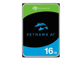 Seagate SkyHawk AI ST16000VE005 - Harddisk 16 TB - intern - 3.5" - SATA 6Gb/s - buffer: 512 MB - med 3-års Seagate Rescue Data Recovery