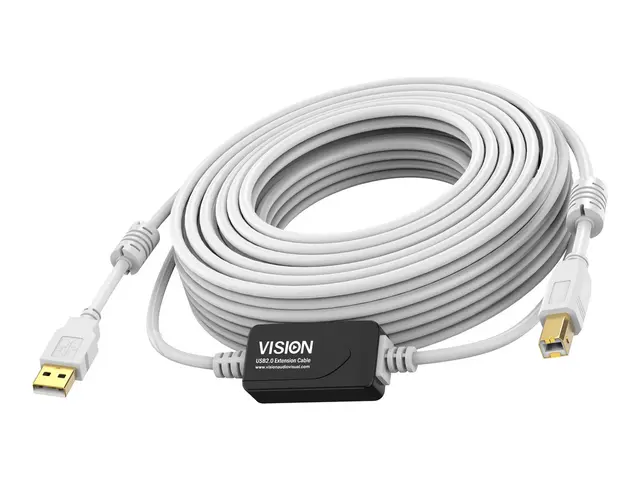 Vision Techconnect - USB-kabel USB (hann) til USB-type B 2.0 15 m ...