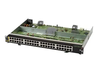 HPE Aruba 6400 48-port 1GbE Class 4 PoE v2 Module Switch - L3 - 48 x 10/100/1000 (PoE) - rackmonterbar - PoE - for P/N: R0X27C, R0X38C, R0X39C, R0X40C, R0X41C, R0X42C, R0X43C