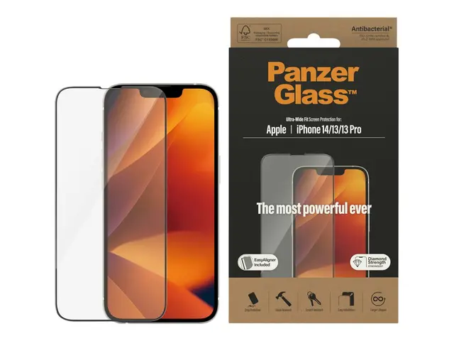 PanzerGlass - Skjermbeskyttelse for mobiltelefon ultrabred passfor...
