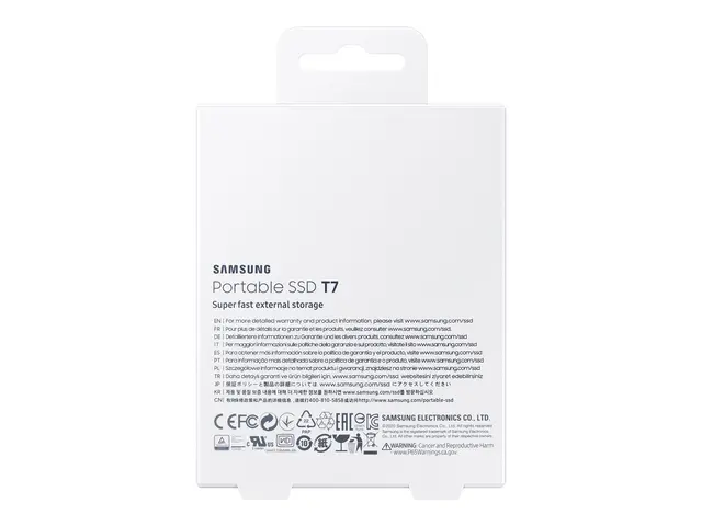 Samsung T7 MU-PC1T0T - SSD kryptert 1 TB ekstern (bærbar) USB 3.2 ...