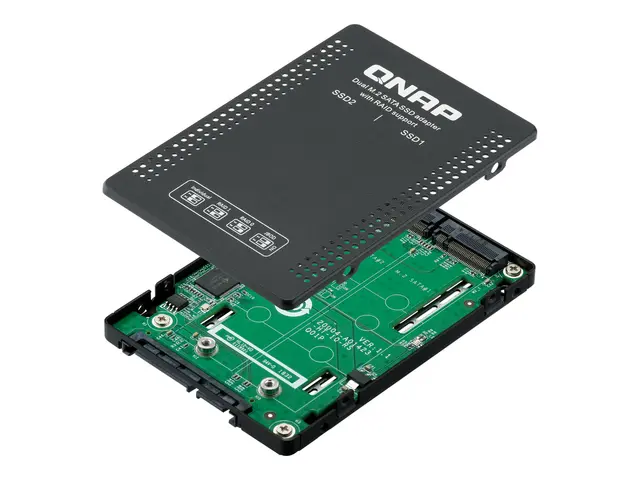 QNAP QDA-A2MAR - Intern RAID-brønn 2,5" til 2 x M.2 RAID JBOD, 0, ...