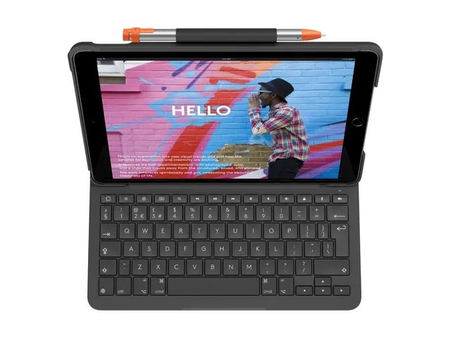 Logitech Slim Folio - Tastatur og folioveske trådløs Bluetooth LE ...