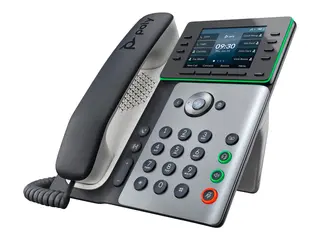 Poly Edge E320 - VoIP-telefon - med Bluetooth-grensesnitt treveis anropskapasitet - SIP - midnattsbl&#229;, hvit