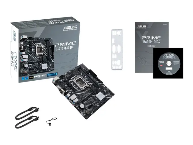 ASUS PRIME H610M-D D4 - Hovedkort micro ATX LGA1700-sokkel H610 Ch...