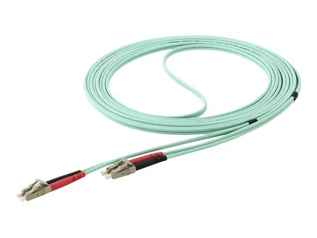 StarTech.com Aqua OM4 Duplex Multimode Fiber - 16 ft / 5m 100 Gb 5...