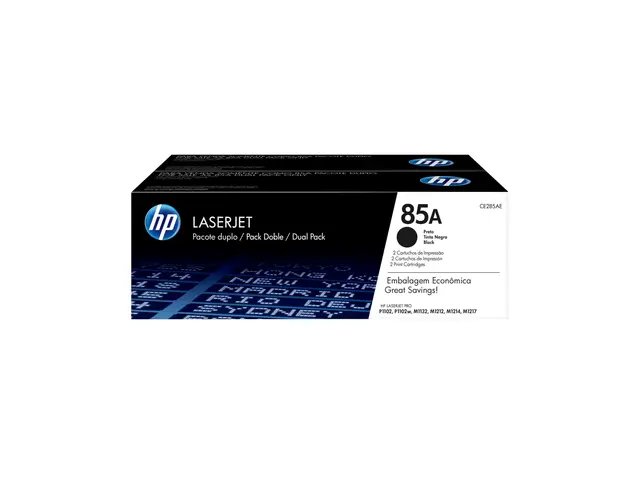 HP 85A - 2-pack - svart - original - LaserJet - tonerpatron (CE285AD)