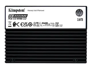 Kingston DC3000ME - SSD - Enterprise - kryptert 3.84 TB - intern - 2.5&quot; - U.2 PCIe 5.0 x4 (NVMe) - 256-bit AES - TCG Opal Encryption 2.0