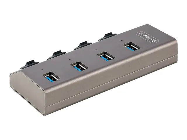 StarTech.com 4-Port Self-Powered USB-C Hub with Individual On/Off ...