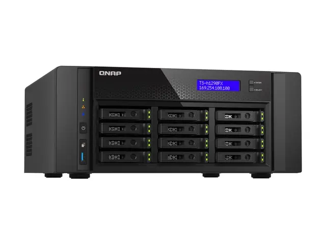 QNAP TS-h1290FX - NAS-server 12 brønner SATA 6Gb/s / PCIe (NVMe) U...