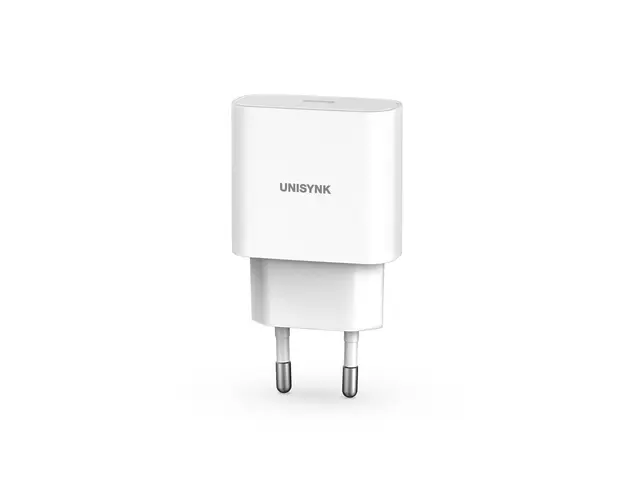 Unisynk Slim Wall Charger - Strømadapter 20 watt 3 A PD 3.0 (24 pi...