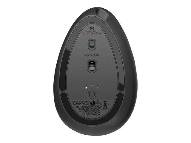 Logitech MX Vertical - Vertikal mus - ergonomisk - optisk - 6 knap...
