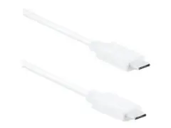 Key - USB-kabel - 24 pin USB-C (hann) til 24 pin USB-C (hann) USB 2.0 - 20 V - 3 A - 3 m - hvit