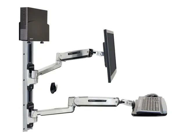 Ergotron LX Wall Mount System with Small CPU Holder - Monteringsse...
