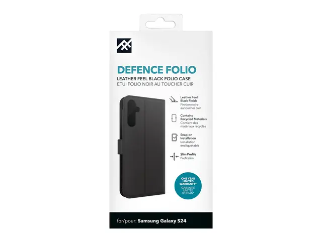 iFrogz Defence - Beskyttelsesboks lommebok for mobiltelefon lær sv...