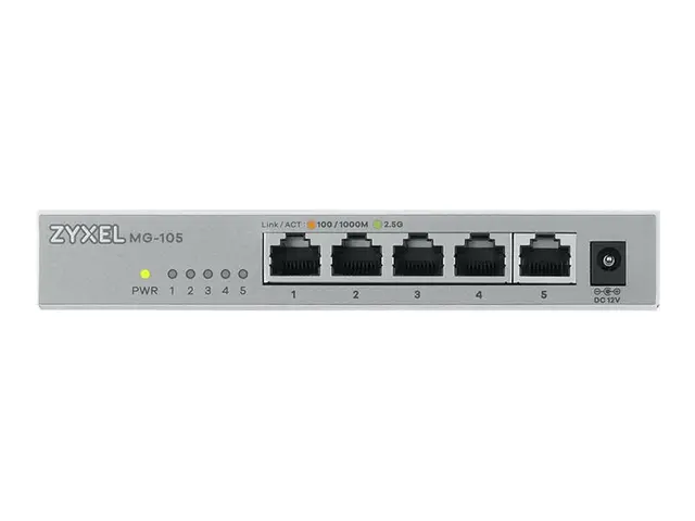 Zyxel MG-105 - Switch - ikke-styrt - 5 x 100/1000/2.5G Base-T - st...