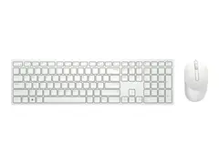 Dell Pro KM5221W - Tastatur- og mussett tr&#229;dl&#248;s - 2.4 GHz - QWERTY - Pan Nordic - hvit - med 3 years NBD Advance Exchange