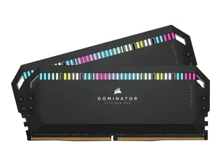 CORSAIR Dominator Platinum RGB DDR5 - sett - 64 GB: 2 x 32 GB - DIMM 288-pin - 6400 MT/s / PC5-51200 - CL32 - 1.4 V - ikke-bufret - svart