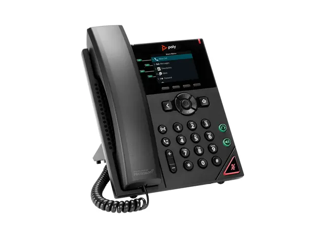Poly VVX 250 - VoIP-telefon treveis anropskapasitet SRTP, SIP, SDP...