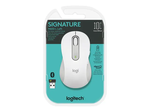 Logitech Signature M650 L - Mus stor størrelse optisk 5 knapper tr...