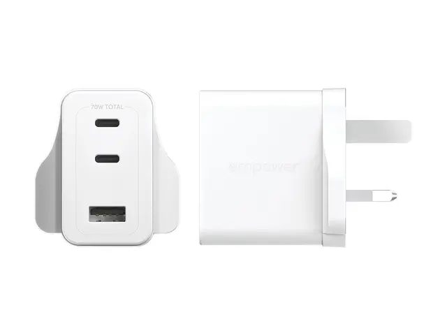 empower by PanzerGlass - Strømadapter - turbo, UK plug - 70 watt -...