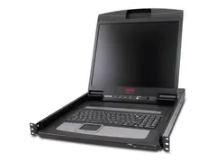 APC LCD Console - KVM-konsoll - 19&quot; kan monteres i rack - 1280 x 1024 - VGA - svart - 1U - for P/N: AR3106SP, SMX1000C, SMX1500RM2UC, SMX1500RM2UCNC, SMX750C, SMX750CNC, SRT5KRMXLW-TW