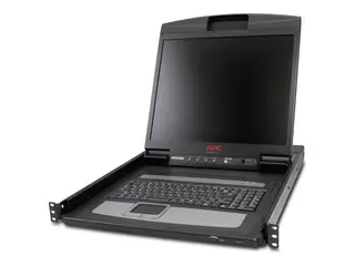 APC LCD Console - KVM-konsoll - 19" - kan monteres i rack 1280 x 1024 - VGA - svart - 1U - for P/N: SMTL2K2RM2UCL, SMTL2K2RM2UCLNC, SMTL3KRM2UCL, SMTL3KRM2UCLNC, SMX3KR2UNCX145