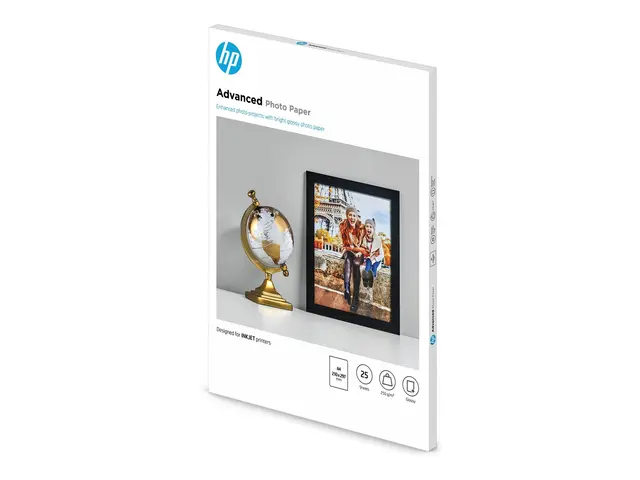 HP Advanced Glossy Photo Paper - Blank A4 (210 x 297 mm) 250 g/m² ...