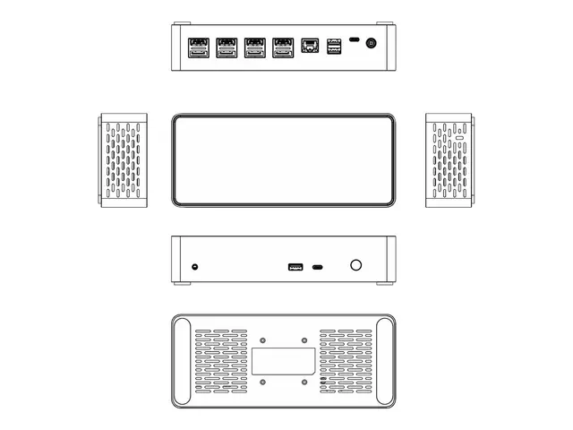 StarTech.com USB-C Dock, 4K 60Hz Quad Monitor DisplayPort & HDMI, ...