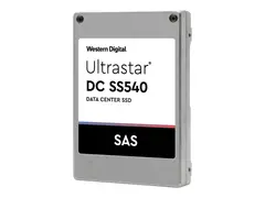 WD Ultrastar DC SS530 - SSD - 3.84 TB intern - 2.5" SFF i 3,5 tommer leder - SAS 12Gb/s