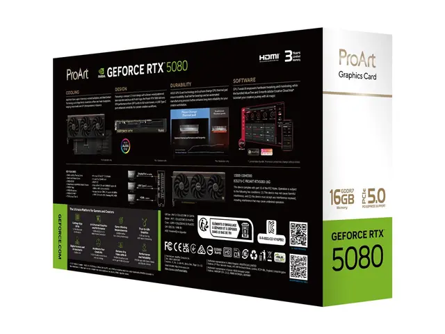 ASUS ProArt - Grafikkort GeForce RTX 5080 16 GB GDDR7 PCI Express ...