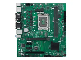ASUS Pro H610M-C-CSM - Hovedkort micro ATX - LGA1700-sokkel - H610 Chipset - USB 3.2 Gen 1, USB 3.2 Gen 2 - Gigabit LAN - innbygd grafikk (CPU kreves) - HD-lyd (8-kanalers)