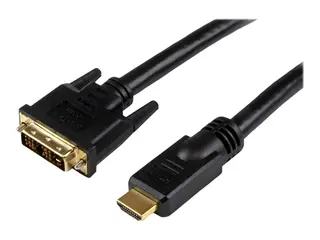Startech 3m High Speed HDMI Cable to DVI Digital Video Monitor Adapterkabel - HDMI hann til DVI-D hann - 3 m - svart