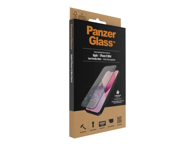 PanzerGlass - Skjermbeskyttelse for mobiltelefon - glass - rammefa...