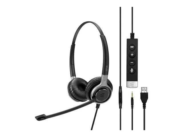 EPOS IMPACT SC 665 USB - Hodesett on-ear kablet USB, 3,5 mm jakk s...